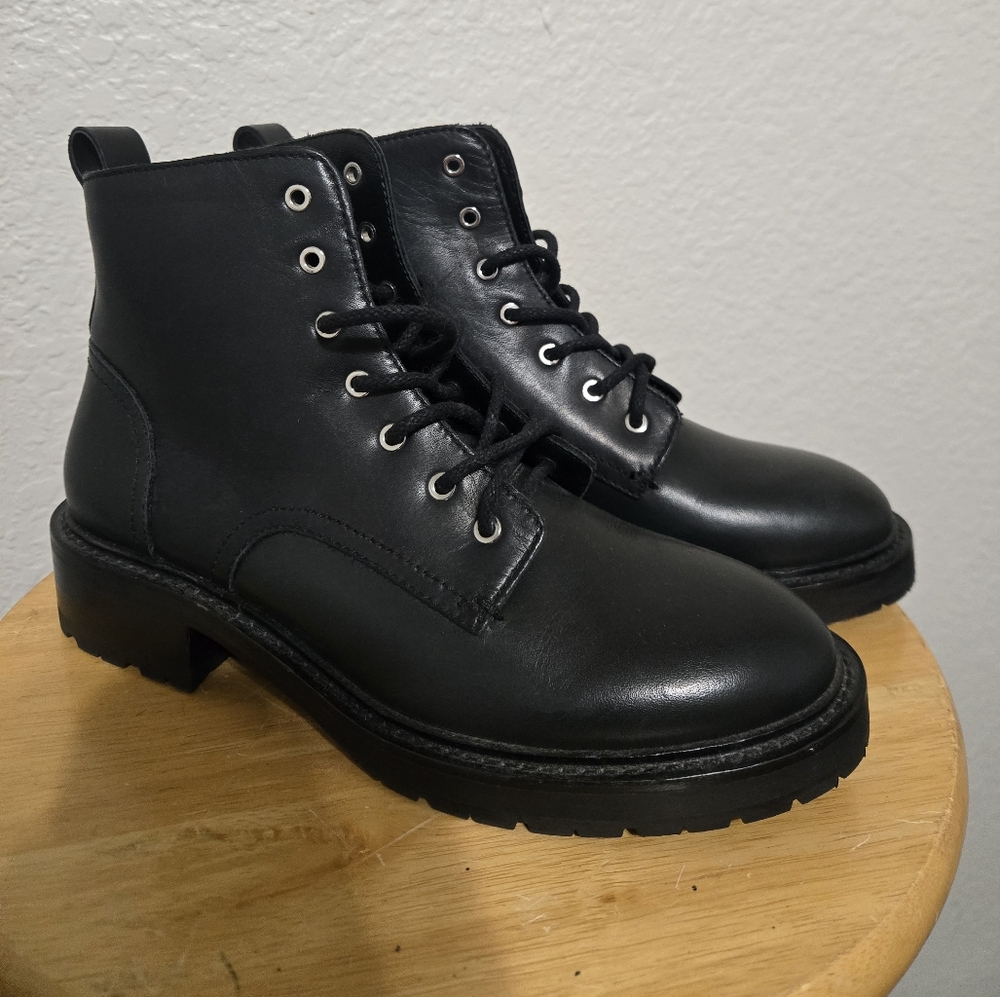 Rag & Bone Black Combat Boots Size US 7/ UK 37